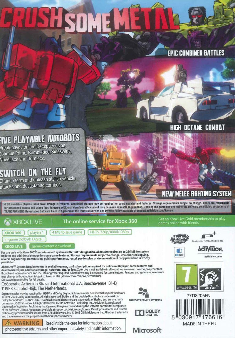 Transformers Devastation (Xbox 360)