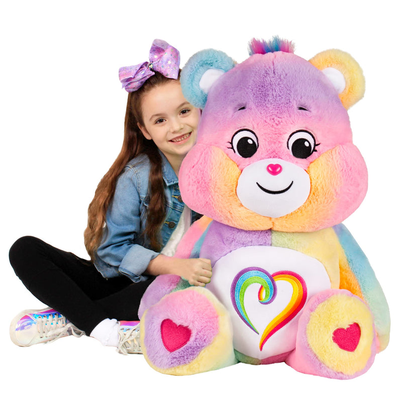 Care Bears | Togetherness Bear 60cm Jumbo Plush | Collectable Cute Plush Toy, Giant Teddy Bear, Cuddly Toys for Children, Soft Toys for Girls Boys, Teddy Suitable for Girls Boys 4+ | Basic Fun 22254