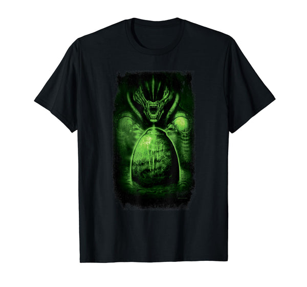 Alien 45th Anniversary 1979 Movie Xenomorph and Egg Art T-Shirt