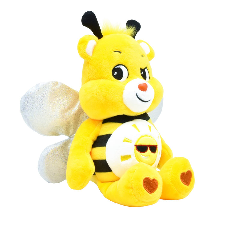 Care Bears | Bumble Bee Bear 22cm Bean Plush | Collectable Cute Plush Toy, Cuddly Toys for Children, Soft Toys for Girls and Boys, Cute Teddies Suitable for Girls and Boys Ages 4+ | Basic Fun 99309