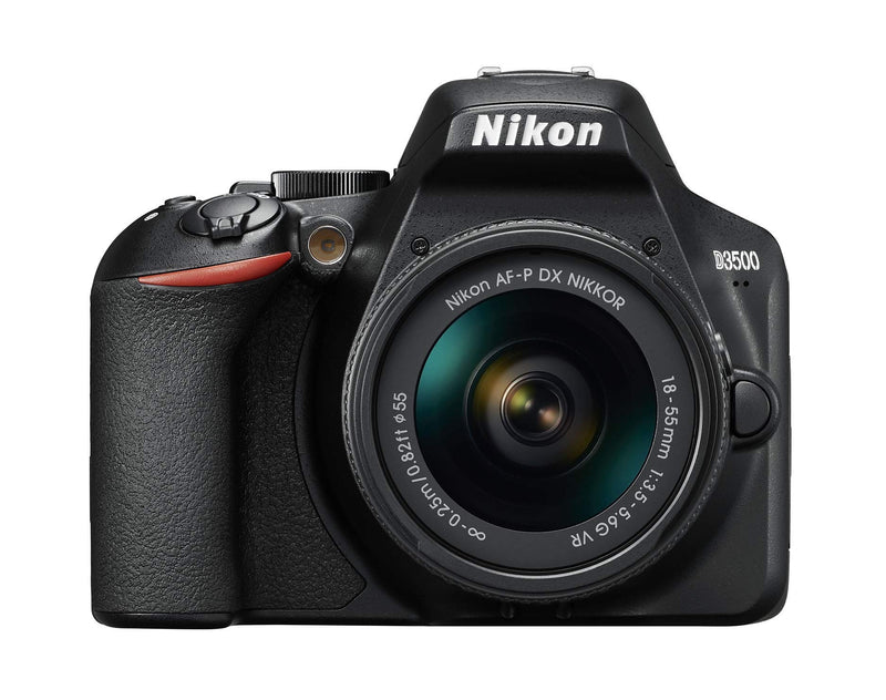 Nikon D3500 + AF-P DX 18–55 VR Kit - Black (Renewed)