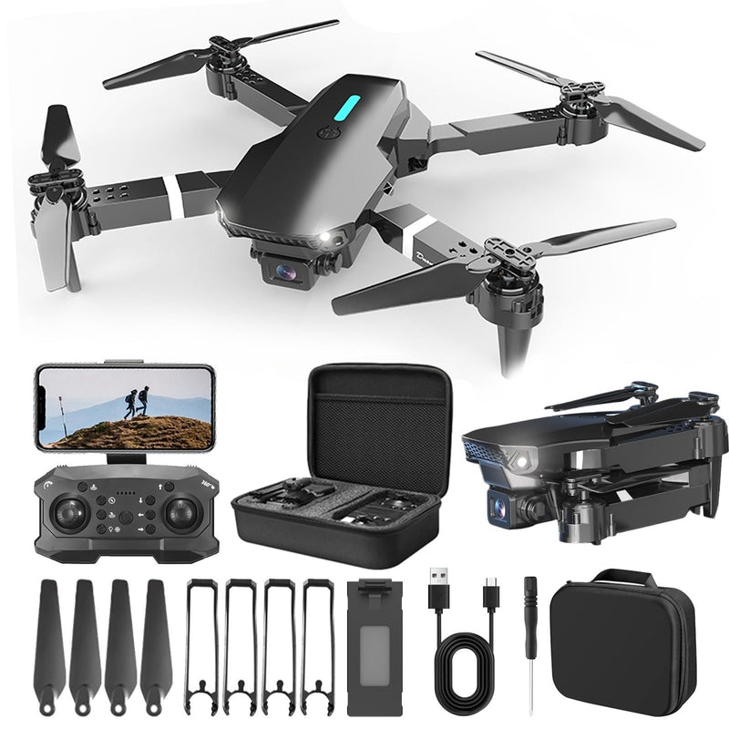 Clearance Drone With 1080p HD FPV Camera, 2.4GHz Wifi Mini 𝗗𝘂𝗮𝗹 Camera Drone Foldable RC Quadcopter For Adults And Kids App Control Drone Gifts For Beginners Lightning Deals Sales Today