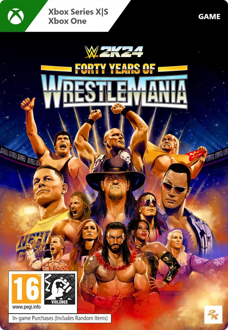 WWE 2K24: 40 Years of Wrestlemania Edition | Xbox One/Series X|S - Download Code