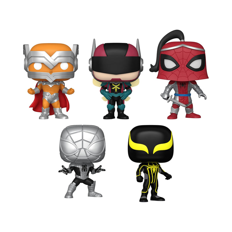 Funko POP! Marvel: Year Of the Spider - Prodigy - 5 Pack Spider-man - Marvel Comics - Amazon Exclusive - Collectable Vinyl Figure - Gift Idea - Official Merchandise - Toys for Kids & Adults