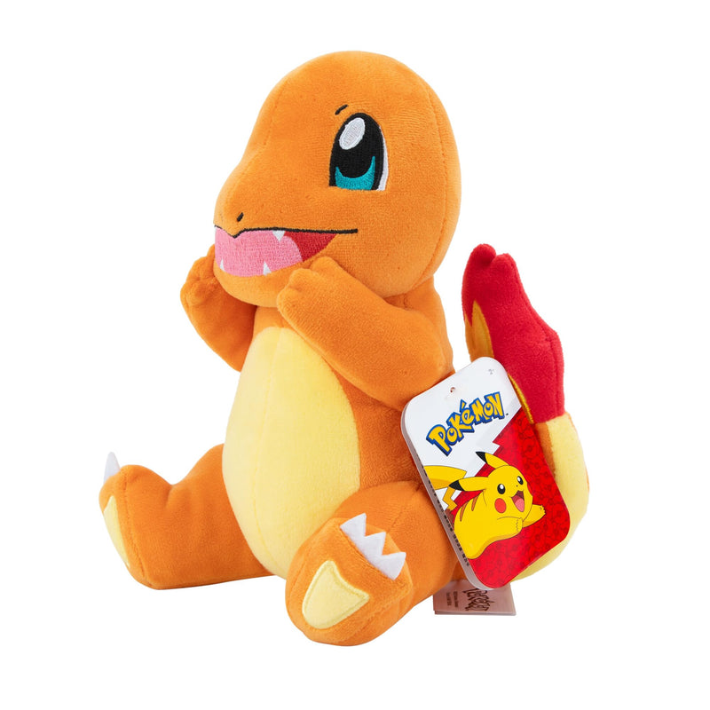 Pokémon Official & Premium Quality 8-inch Charmander Adorable, Ultra-Soft, Plush Toy, Perfect for Playing & Displaying-Gotta Catch ‘Em All