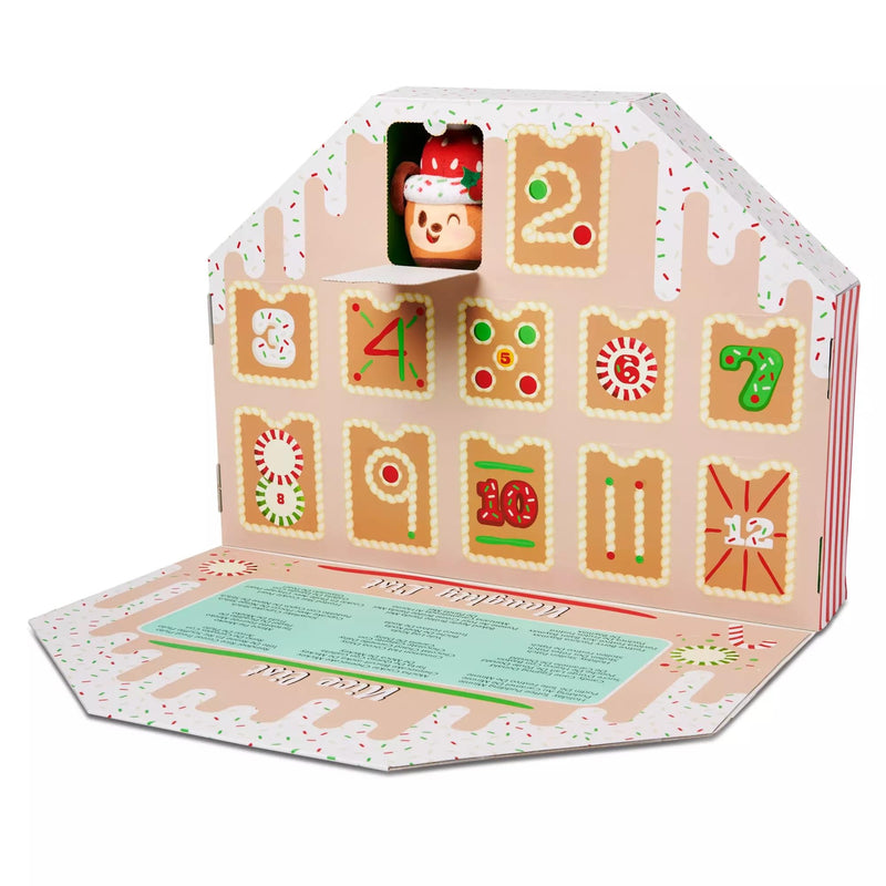 Disney Store Official Munchlings 12-Day Advent Calendar Plush - Season's Sweetings Exclusive - Micro 4-Inch Collectible Set - Countdown to Christmas - Disney Toy for Fans & Kids