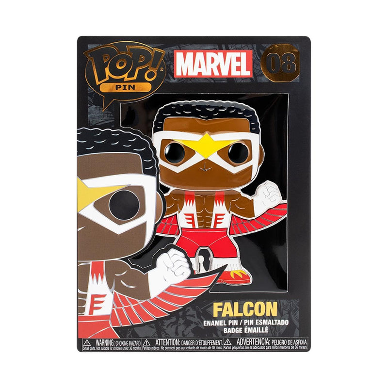 Loungefly Funko POP! Enamel Pin: Falcon - Marvel Comics Enamel Pins - Cute Collectable Novelty Brooch - for Backpacks & Bags - Gift Idea - Official Merchandise - Comic Books Fans