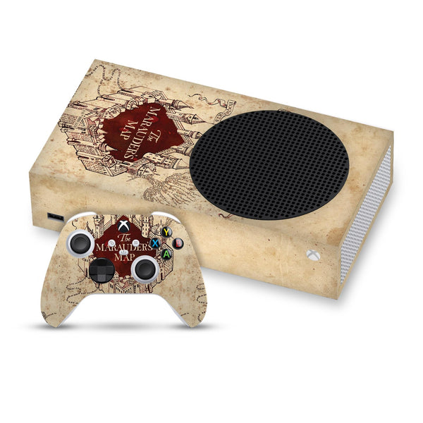 Head Case Designs Officially Licensed Harry Potter The Marauder's Map Graphics Vinyl Sticker Gaming Skin Decal Cover Compatible With Xbox Series S Console and Controller Bundle