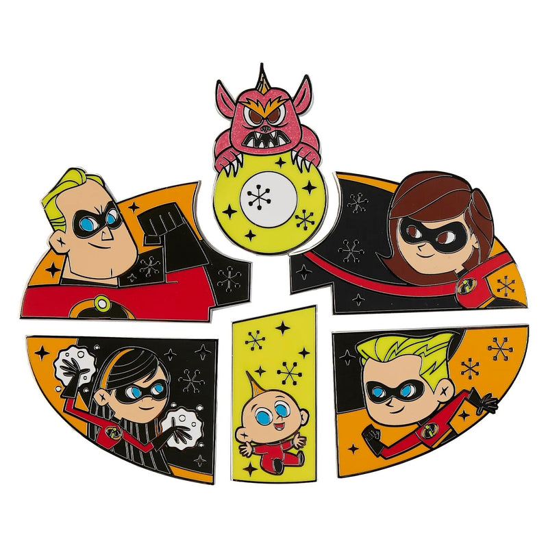 Loungefly Disney - Pixar - Incredibles - Blind Enamel Pin Purchase - Disney Pixar: the Incredibles Enamel Pins - Cute Collectable Novelty Brooch - for Backpacks & Bags - Gift Idea