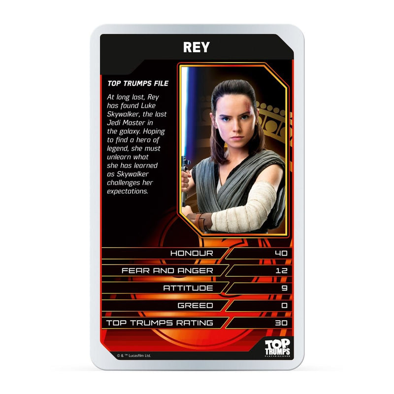 Star Wars Episode 8: The Last Jedi Top Trumps Card Game