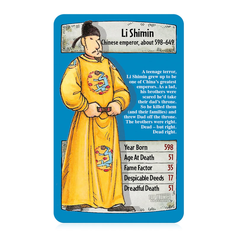 Top Trumps Horrible Histories Specials Card Game, play with history’s most despicable from King Henry VIII, Cleopatra VII and Alexander the Great, gift and toy for boys and girls Aged 6 plus