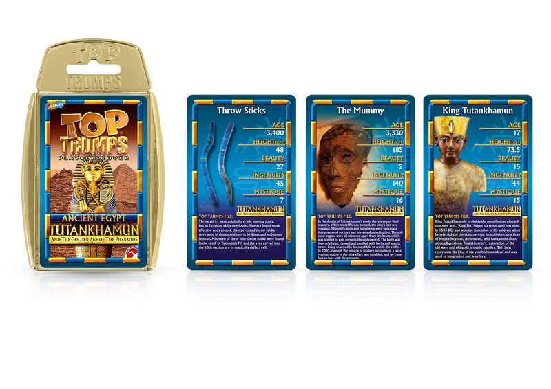 Top Trumps Ancient Egypt Card Game - Tutankhamun and the Golden Age of the Pharaohs