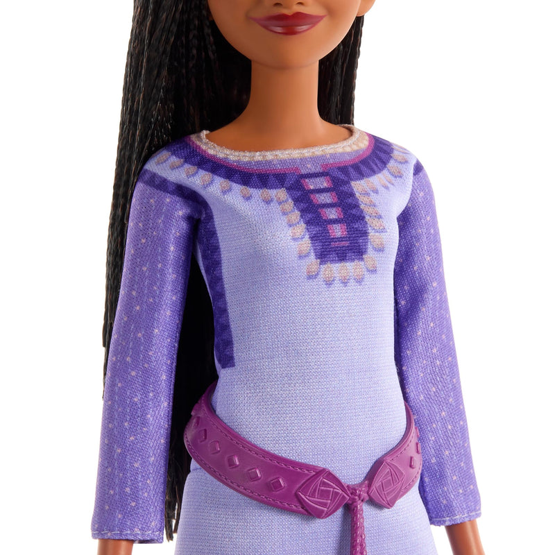 Mattel Disney Wish Asha of Rosas, Collectible Fashion Doll, Poseable Doll with Long Hair, Removable Outfit, Shoes, and Doll Accessories, Toys for Ages 3 and Up, One Doll, HPX23