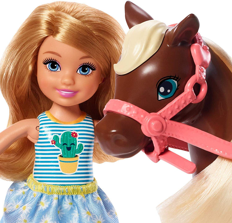 Barbie Club Chelsea Doll and Horse, 6-Inch Blonde, Wearing Fashion and Accessories, Gift for 3 to 7 Year Olds, GHV78