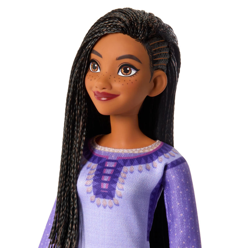 Mattel Disney Wish Asha of Rosas, Collectible Fashion Doll, Poseable Doll with Long Hair, Removable Outfit, Shoes, and Doll Accessories, Toys for Ages 3 and Up, One Doll, HPX23