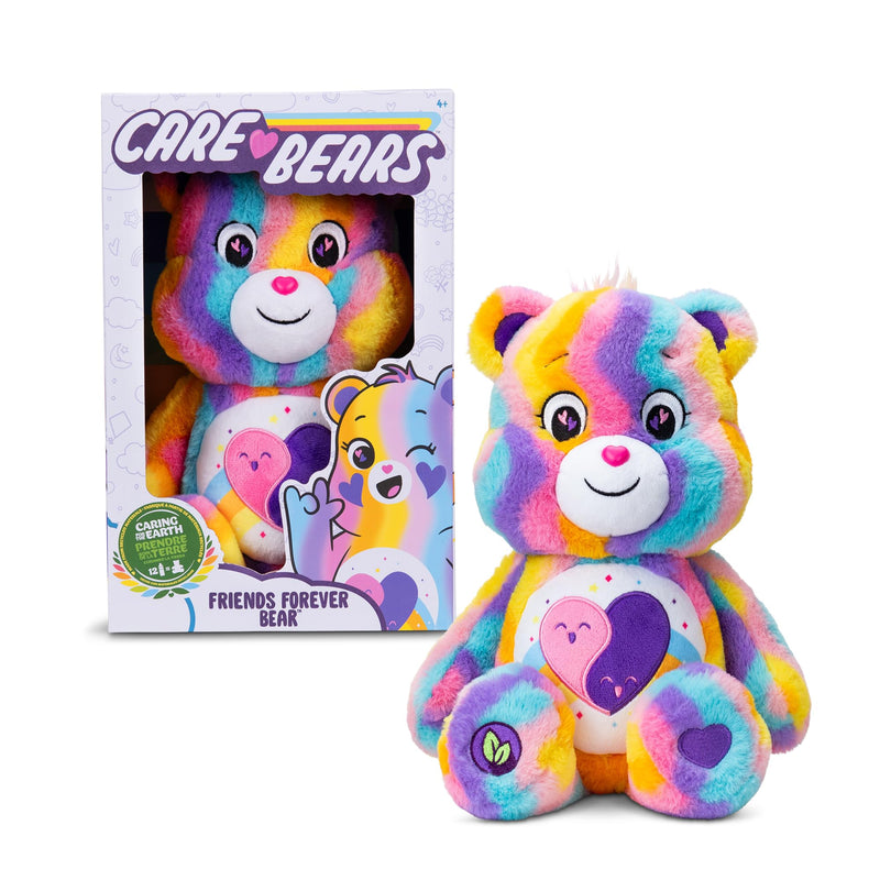 Care Bears | Friend Forever Bear 35cm Medium Plush | Eco Friendly, Collectable Cuddly Toys for Children, Soft Toys for Girls Boys, Cute Teddies Suitable for Girls and Boys Ages 4+ | Basic Fun 22658