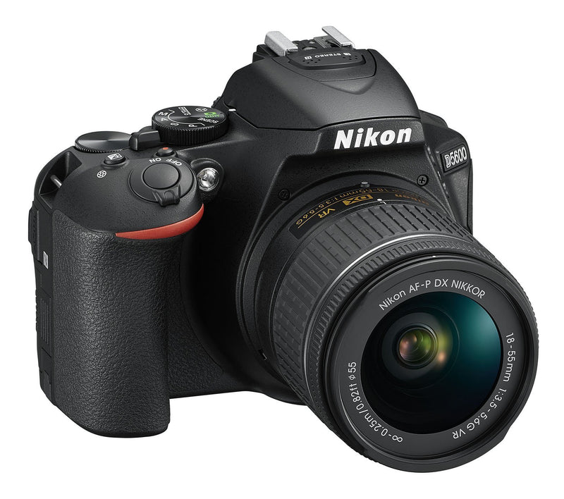 Nikon D5600 + AF-P 18-55 VR DSLR Camera - Black (Renewed)