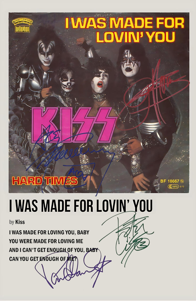 Kiss Signed Poster Print- Limited Edition Autograph Fan Gift – Collectible Memorabilia Merchandise