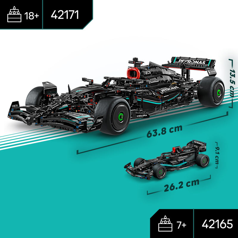 LEGO Technic Mercedes-AMG F1 W14 E Performance Set for Adults to Build, Scale Race Car Model Building Kit, Collectible Home or Office Décor, Gifts for men, Women, Him or Her 42171