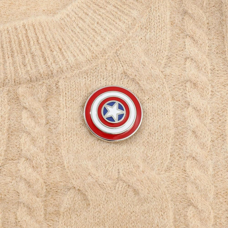 Capt America Large Superhero Lapel Pin Badge Brooch