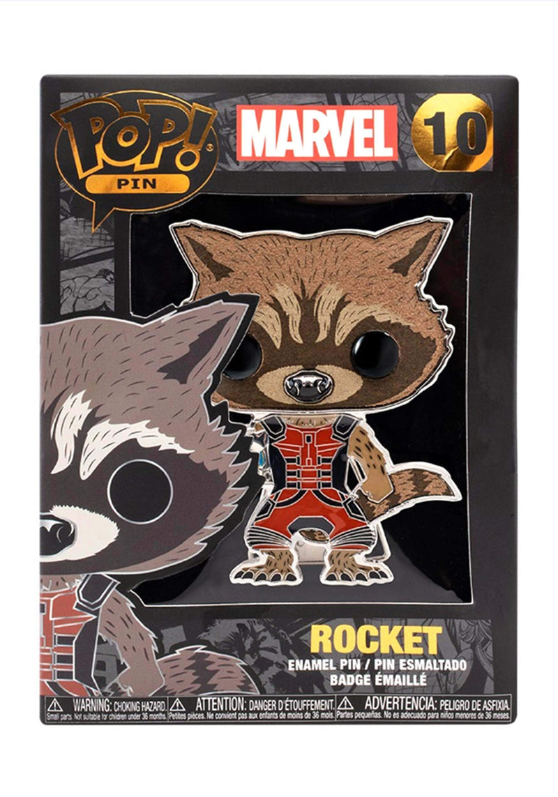 Loungefly Funko POP! Enamel Pin: Rocket Raccoon - Marvel: Guardians Of the Galaxy Enamel Pins - Cute Collectable Novelty Brooch - for Backpacks & Bags - Gift Idea - Official Merchandise - Movies Fans