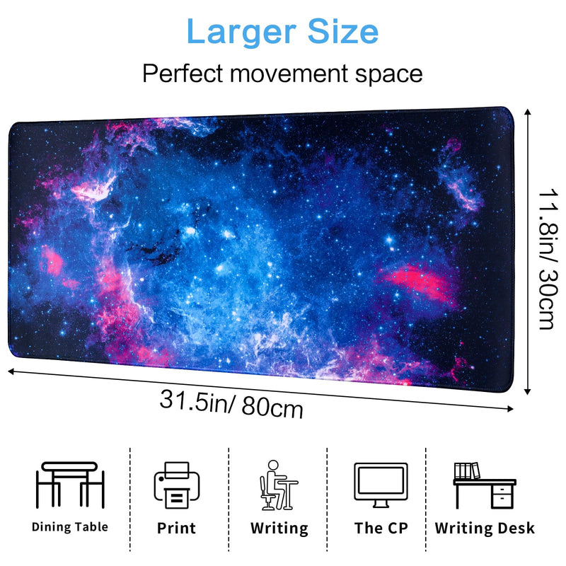 YIYISSHI Galaxy Nebula Mouse Mat Non-Slip Rubber Base Gaming Mouse Pad for Computers Laptop Office Desk Accessories Desk Mat (Nebula)