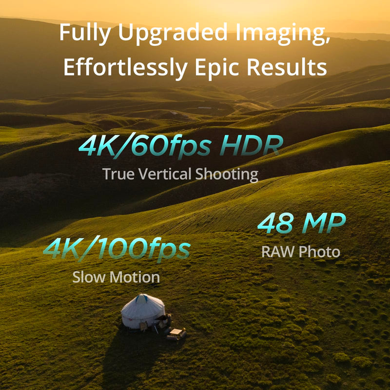 DJI Mini 4 Pro (DJI RC-N2), Folding Mini-Drone with 4K HDR Video Camera for Adults, Under 0.549 lbs/249 g, 34 Mins Flight Time & Mini 4 Pro/Mini 3 Pro Propeller, Compatibility: Mini 4 Pro, Mini 3 Pro