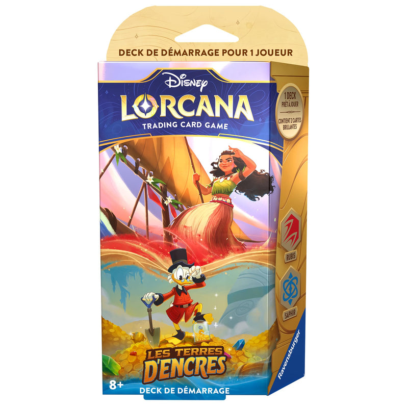 Ravensburger Disney Lorcana TCG Ink Lands Trading Card Game TCG Starter Deck Ruby & Sapphire