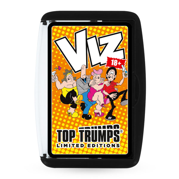 Top Trumps Viz Comics Limited Editions Card Game, play with Johnny Fartpants, Roger Mellie and Big Vern, great gift adults 18 plus