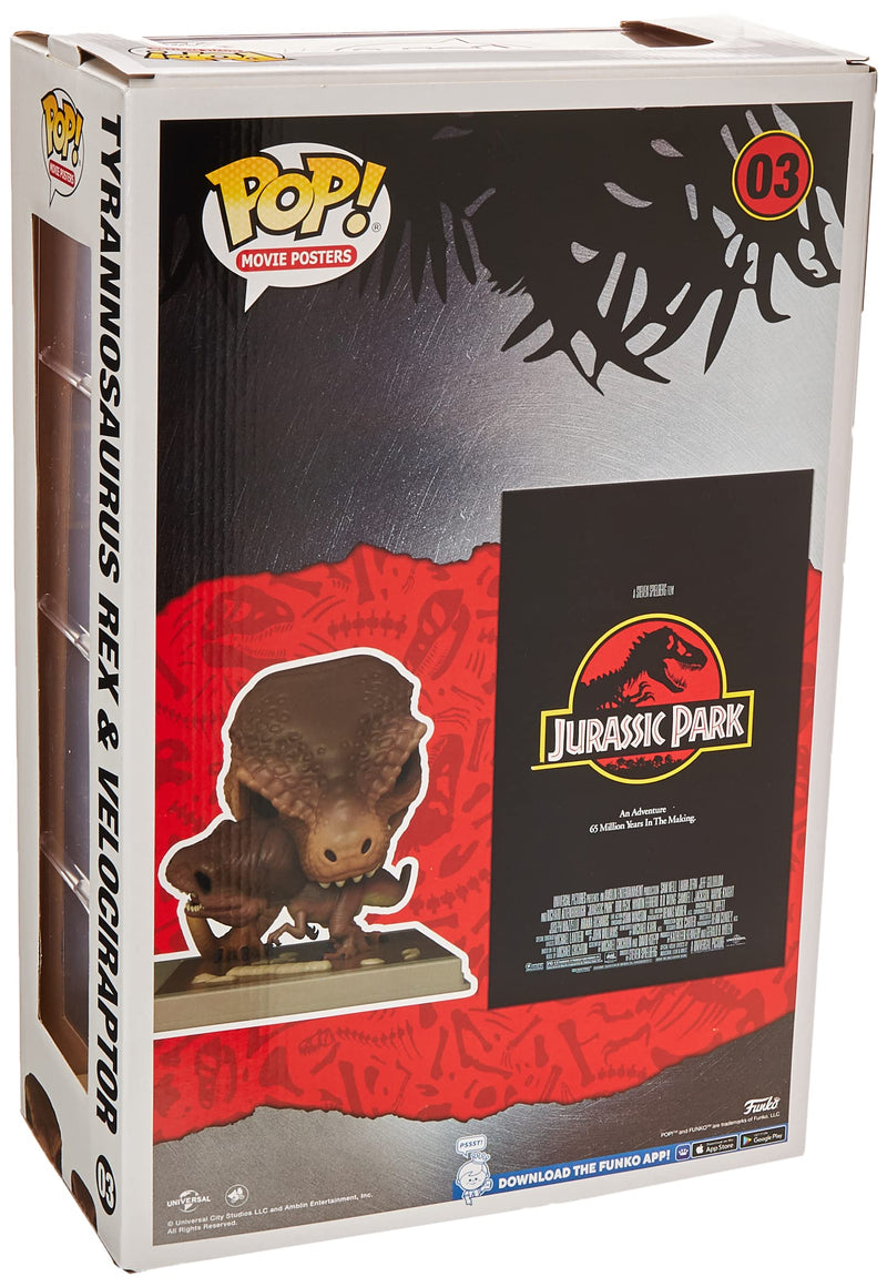 Funko Pop! Movie Poster: Jurassic Park - Tyrannosaurus - Collectable Vinyl Figure - Gift Idea - Official Merchandise - Toys for Kids & Adults - Movies Fans - Model Figure for Collectors and Display