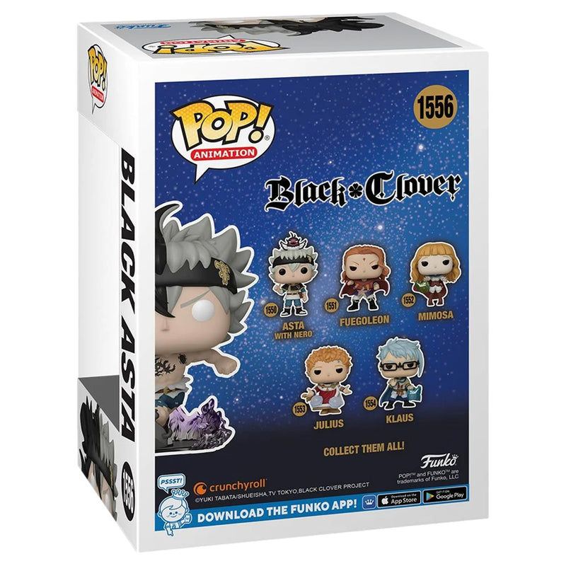 Funko Black Clover Black Asta Glow-in-The-Dark Pop! Vinyl Figure