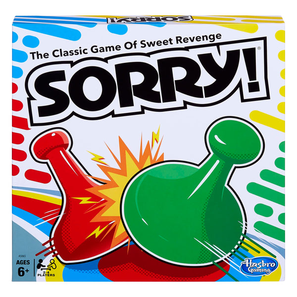 Hasbro Gaming Sorry! Game, Ages 6 And Up, For 2 To 4 Players