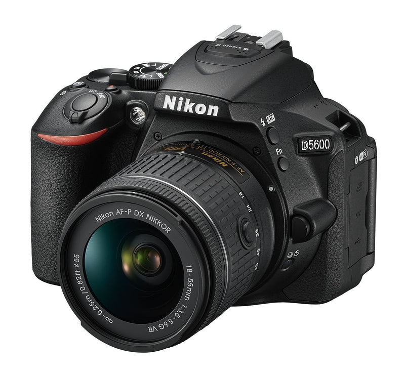 Nikon D5600 + AF-P 18-55 VR DSLR Camera - Black (Renewed)