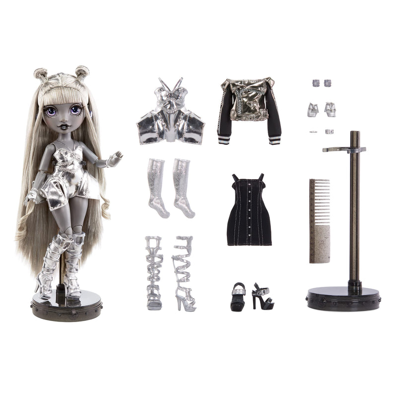 Rainbow High Shadow High Series - LUNA MADISON - Greyscale Fashion Doll With Beautiful Hair, Two Designer Outfits, & Accessories - Collectable - For Kids Ages 6+