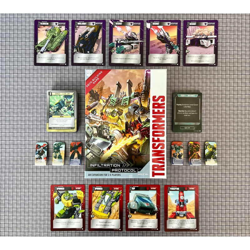 Renegade Game Studios Transformers Deck-Building Game: Infiltration Protocol Expansion - Ages 14+, 1-5 Players