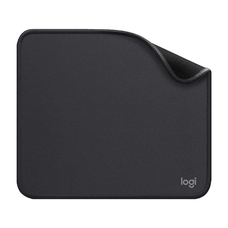 Logitech Mouse Pad - Studio Series, Computer Mouse Mat with Anti-slip Rubber Base, Easy Gliding, Spill-Resistant Surface, Durable Materials, Portable, in a Fresh Modern Design - Grey