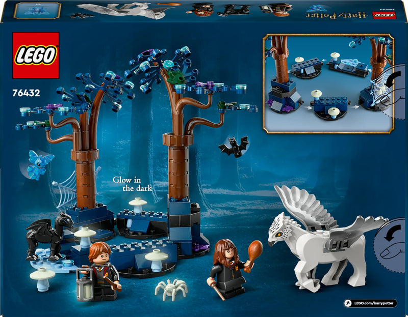 LEGO Harry Potter Forbidden Forest: Magical Creatures Animal Toy for 8 Plus Year Old Kids, Girls & Boys, with Glow-in-the-Dark Elements, Includes Buckbeak and Thestral Figures, Gift Idea 76432