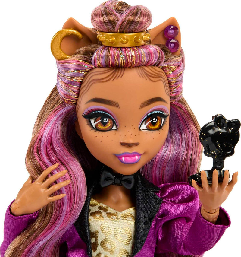 Monster High Clawdeen Wolf Doll in Monster Ball Party Fashion with Themed Accessories Like Balloons