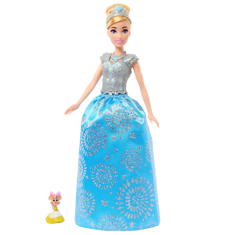 Mattel Disney Princess Toys, Cinderella Fashion Doll and Friend with 12 Surprise Fashions and Accessories, Inspired by the Disney Movie, Gifts for Kids, HMK53