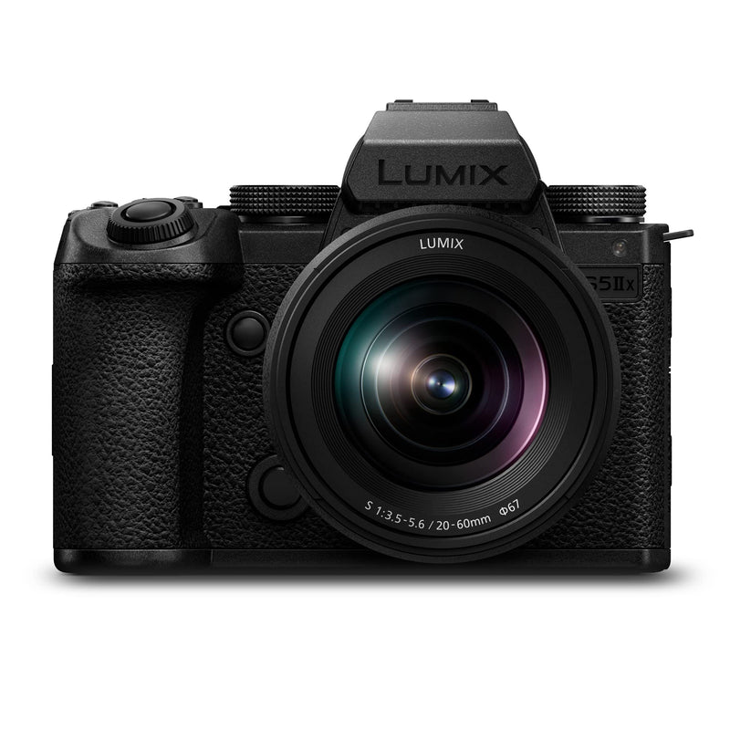 Panasonic LUMIX S5IIX Full Frame Mirrorless Camera, 6K/4K 10-bit Unlimited Recording, Phase Hybrid AF, Apple ProRes RAW & BRAW via HDMI, USB-SSD Recording, 5-Axis Dual I.S. with LUMIX 20-60mm Lens