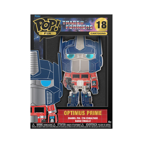 Funko Large Pop! Enamel Pin - Optimus Prime - TRANSFORMERS: Optimus Prime Chase Group - Transformers Enamel Pins - Cute Collectable Novelty Brooch - for Backpacks & Bags - Gift Idea