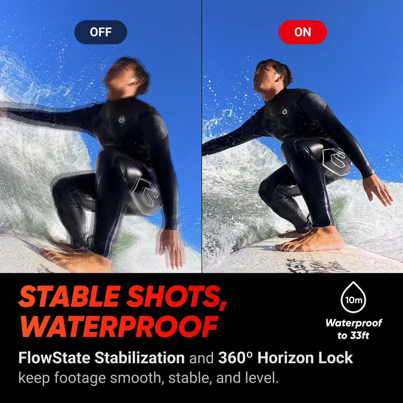 Insta360 Ace Pro Winter Kit - Waterproof Action Camera Co-engineered with Leica, Flagship 1/1.3" Sensor and AI Noise Reduction for Unbeatable Image Quality, 4K120fps, 2.4" Flip Screen & AI Features