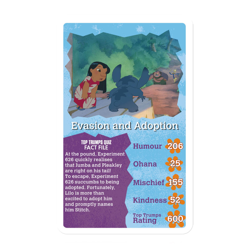 Top Trumps Specials Disney’s Lilo and Stitch 30 Movie Moments Card Game, Play with scenes featuring Lilo, Stitch, Jumba, Pleakley and Scrump, Educational gift for ages 8 plus