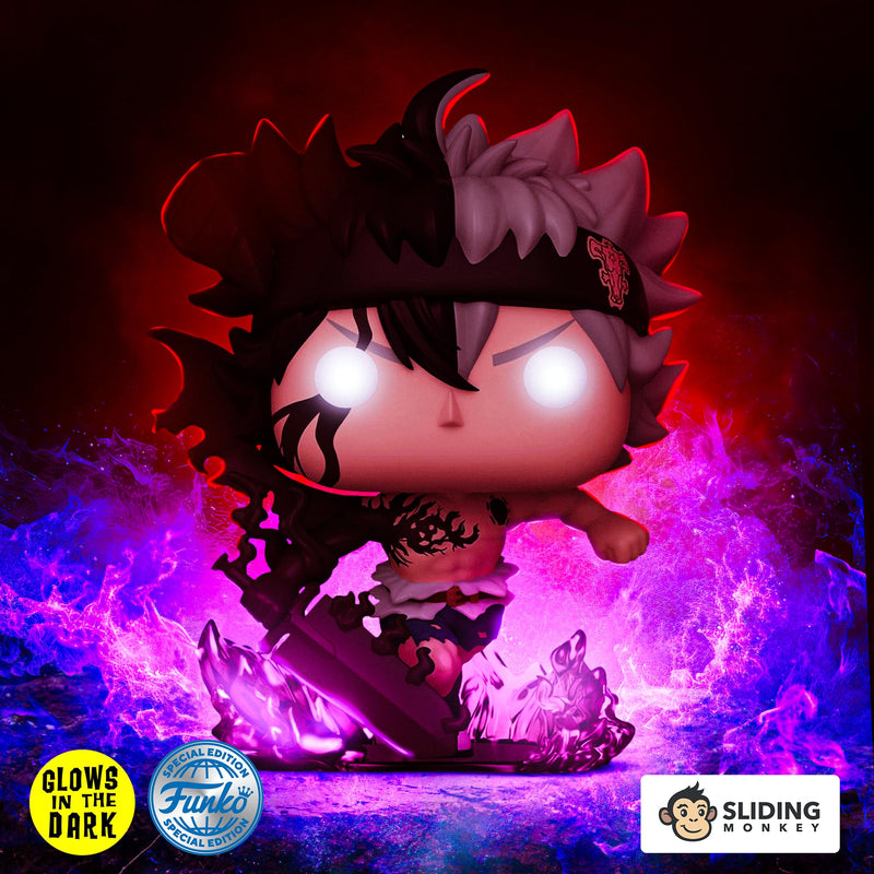 Funko Black Clover Black Asta Glow-in-The-Dark Pop! Vinyl Figure