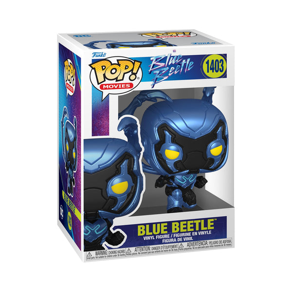 Funko POP! Movies: DC - Blue Beetle - Blue Beetle - 1/6 Odds for Rare Chase Variant - Collectable Vinyl Figure - Gift Idea - Official Merchandise - Toys for Kids & Adults - Movies Fans