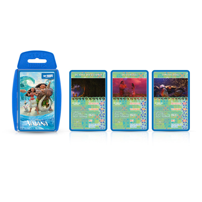 Top Trumps Disney's Moana Specials Card Game, play with 30 of your favourite moments with Maui, Hei Hei, Pua, Gramma Tala and Te Fiti, educational gift and toy for ages 8 plus