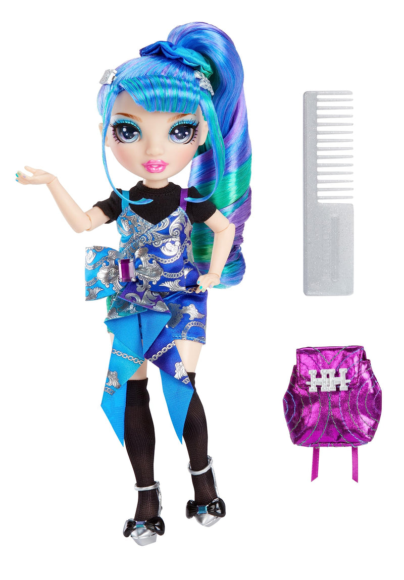 Rainbow Junior High Special Edition - HOLLY DE-VIOUS - 9"/22.86cm Blue and Green Posable Fashion Doll with Accessories and Open/Close Soft Backpack - Great Toy Gift for Kids Ages 4-12