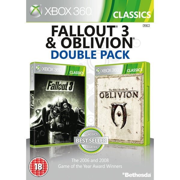 Fallout 3 & The Elder Scrolls IV Oblivion Double Pack Game (Classics) XBOX 360