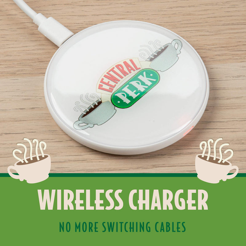 Paladone Central Perk Wireless Charger - Officially Licensed FRIENDS TV Show Merchandise,White