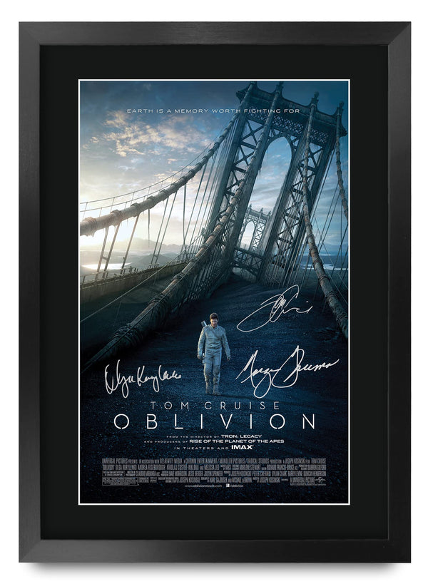 HWC Trading FR A3 Oblivion Tom Cruise Gifts Printed Poster Signed Autograph Picture for Movie Memorabilia Fans - A3 Framed